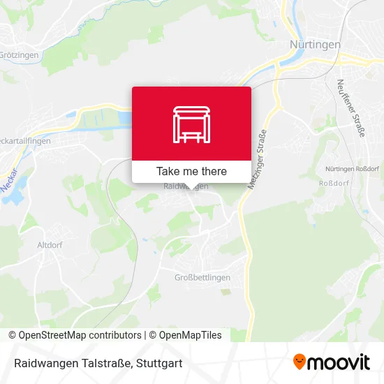 Raidwangen Talstraße map