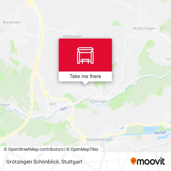 Карта Grötzingen Schönblick