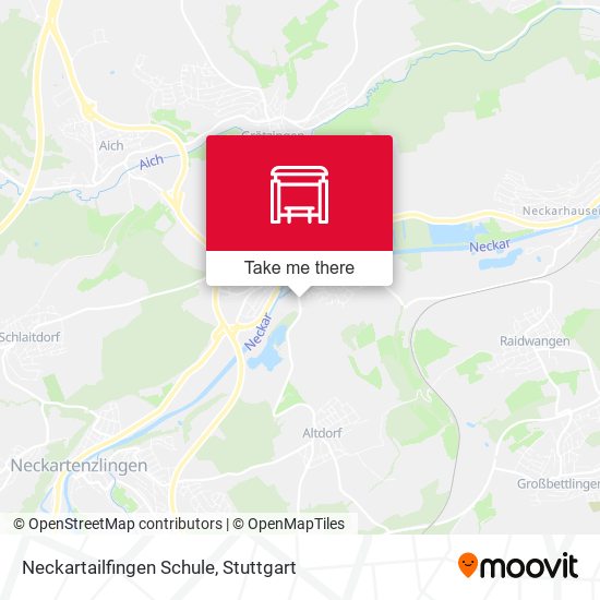 Neckartailfingen Schule map