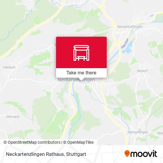 Neckartenzlingen Rathaus map