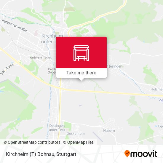 Kirchheim (T) Bohnau map