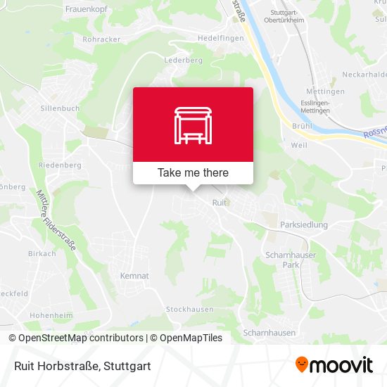 Карта Ruit Horbstraße