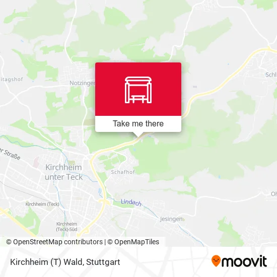 Карта Kirchheim (T) Wald