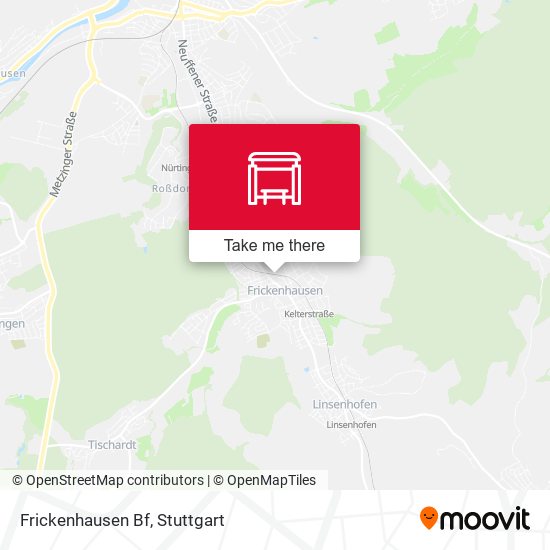 Frickenhausen Bf map