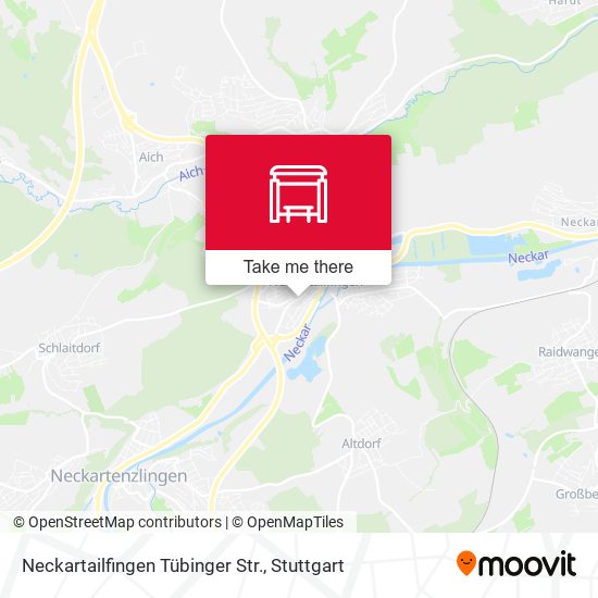 Neckartailfingen Tübinger Str. map