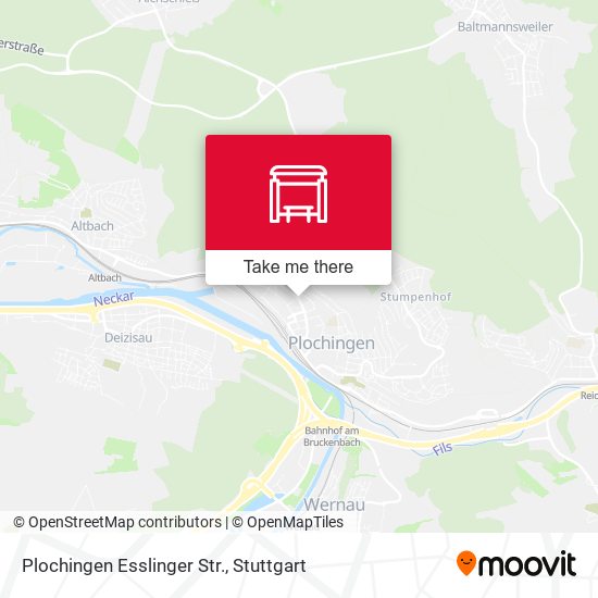 Карта Plochingen Esslinger Str.