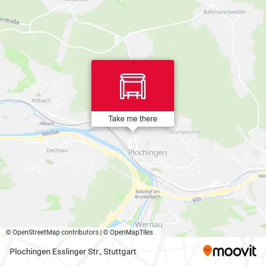 Карта Plochingen Esslinger Str.