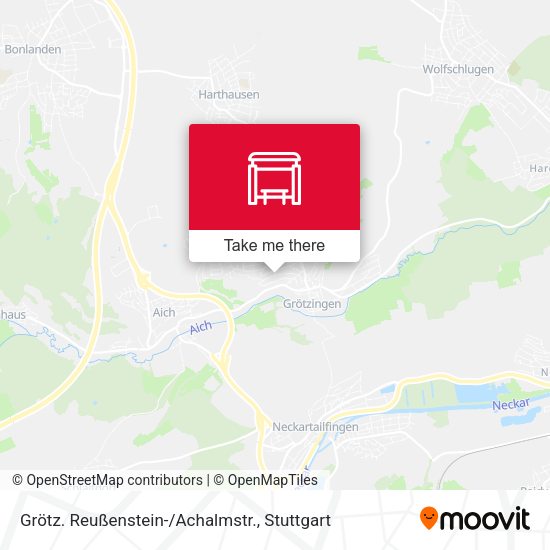 Карта Grötz. Reußenstein-/Achalmstr.