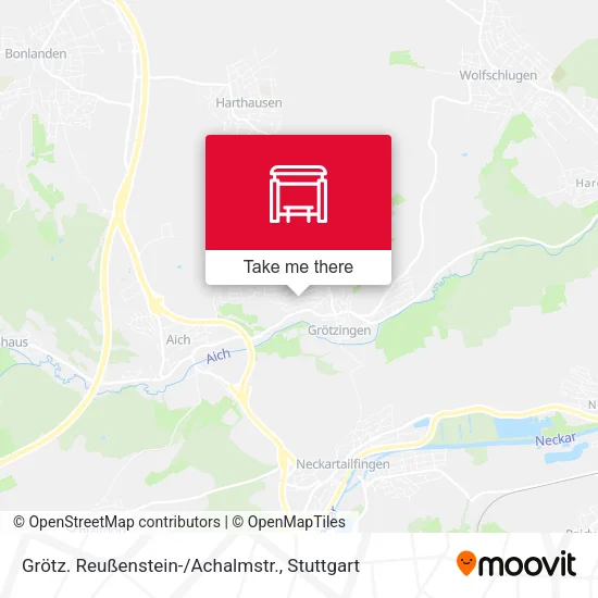 Карта Grötz. Reußenstein-/Achalmstr.