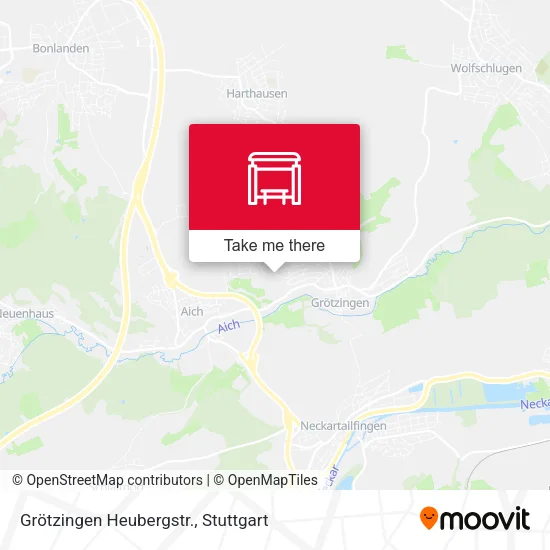 Карта Grötzingen Heubergstr.