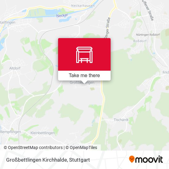 Карта Großbettlingen Kirchhalde
