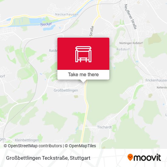 Großbettlingen Teckstraße map