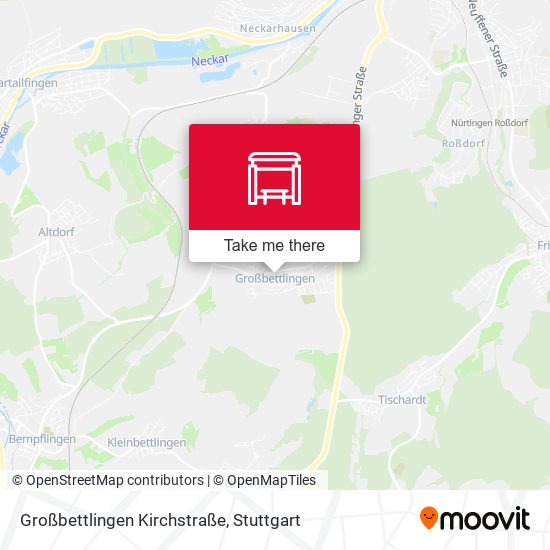 Großbettlingen Kirchstraße map