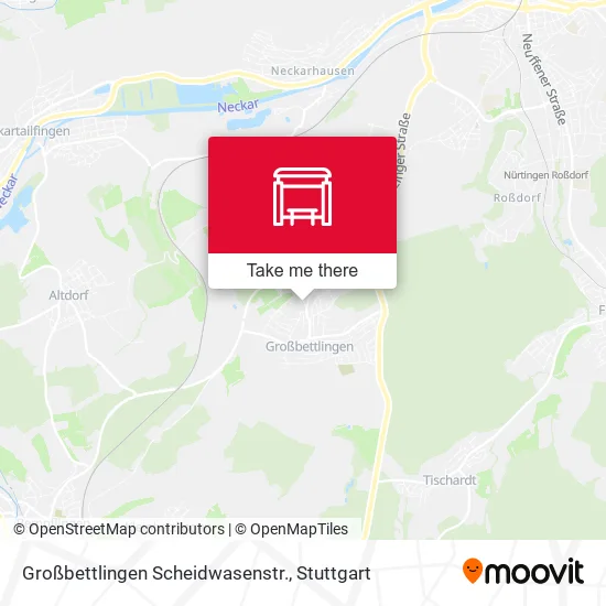 Карта Großbettlingen Scheidwasenstr.