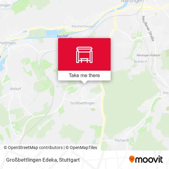 Карта Großbettlingen Edeka
