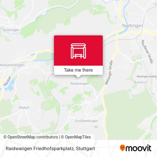 Карта Raidwangen Friedhofsparkplatz