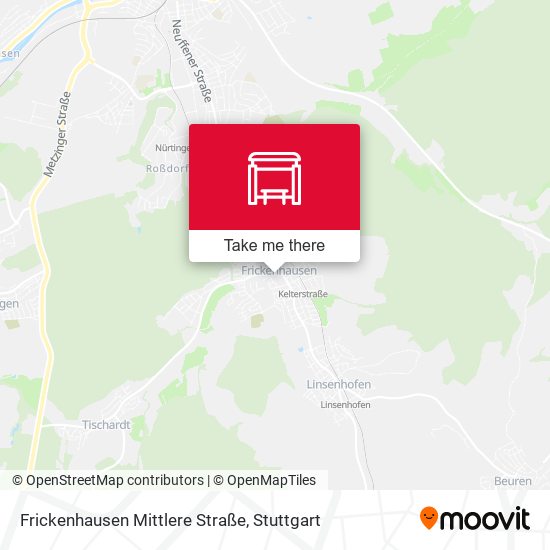 Frickenhausen Mittlere Straße map