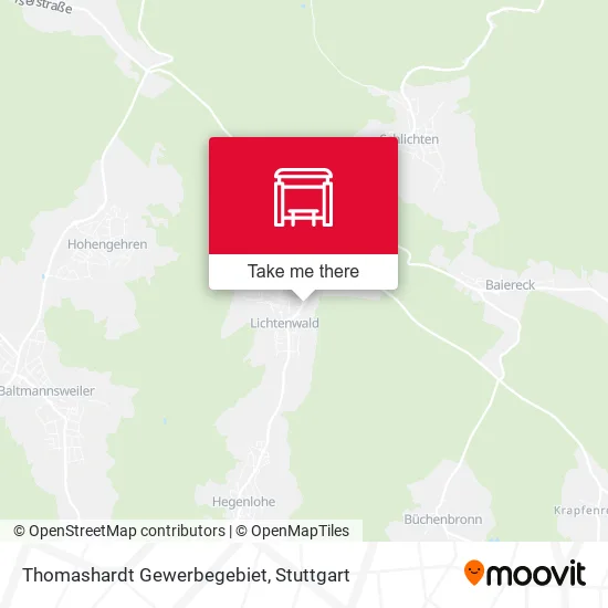 Карта Thomashardt Gewerbegebiet