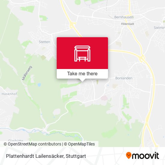 Карта Plattenhardt Lailensäcker