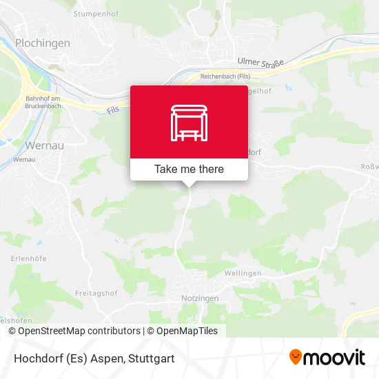 Карта Hochdorf (Es) Aspen