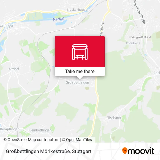 Карта Großbettlingen Mörikestraße