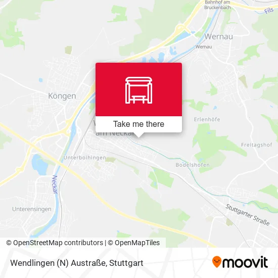 Карта Wendlingen (N) Austraße