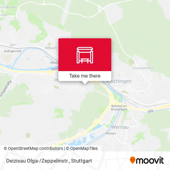 Карта Deizisau Olga-/Zeppelinstr.