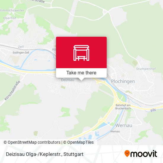 Deizisau Olga-/Keplerstr. map