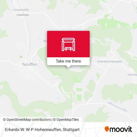 Erkenbr.W. W-P Hohenneuffen map