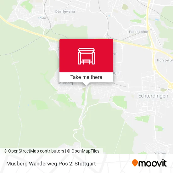 Musberg Wanderweg Pos 2 map