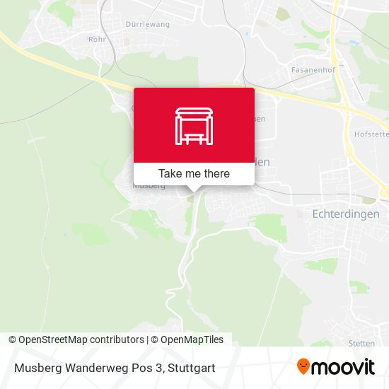 Musberg Wanderweg Pos 3 map