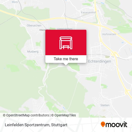 Leinfelden Sportzentrum map