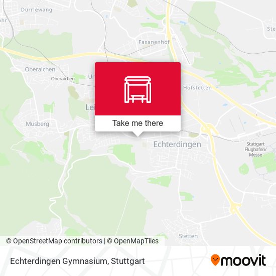 Echterdingen Gymnasium map