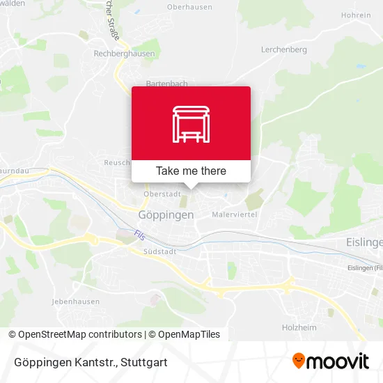 Карта Göppingen Kantstr.