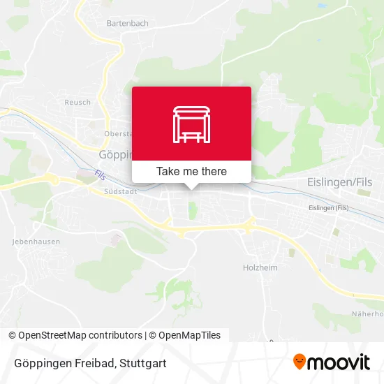 Карта Göppingen Freibad