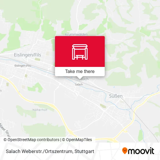 Карта Salach Weberstr./Ortszentrum