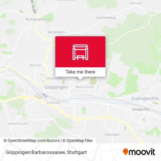 Карта Göppingen Barbarossasee