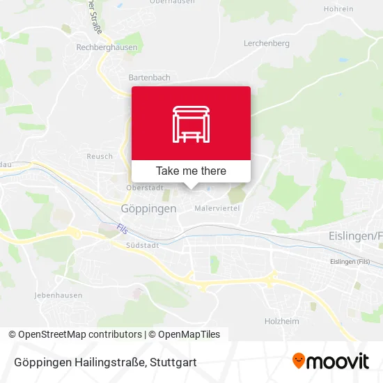 Карта Göppingen Hailingstraße