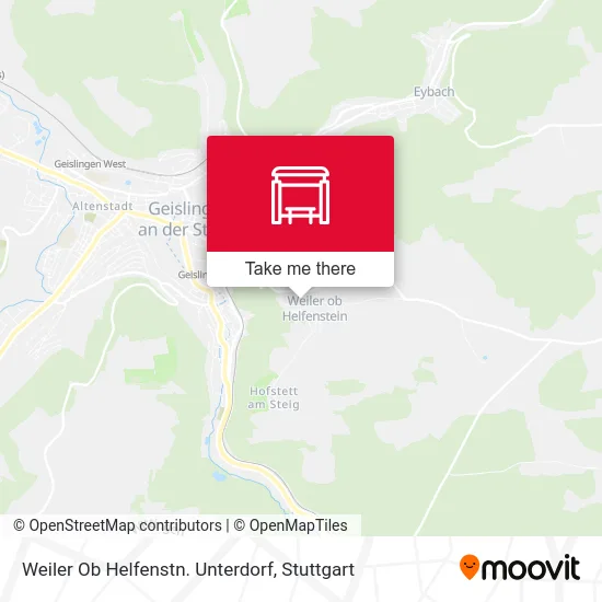 Карта Weiler Ob Helfenstn. Unterdorf