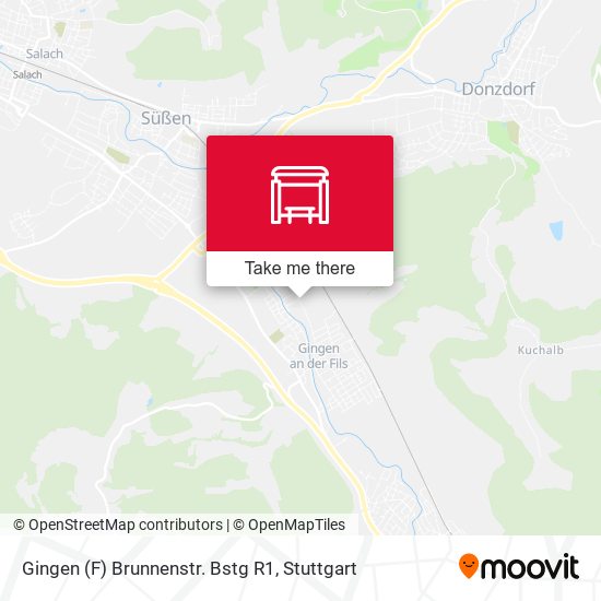 Gingen (F) Brunnenstr. Bstg R1 map