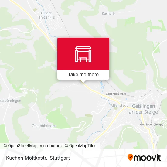 Kuchen Moltkestr. map