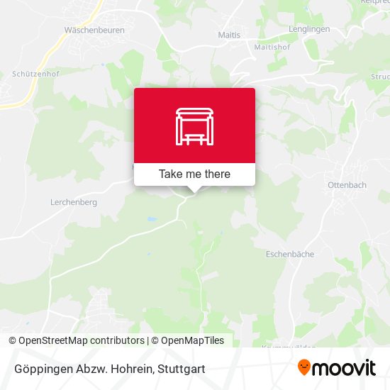 Göppingen Abzw. Hohrein map