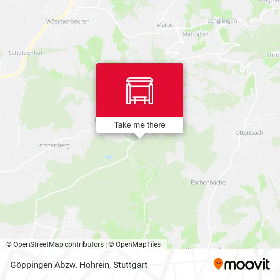 Карта Göppingen Abzw. Hohrein