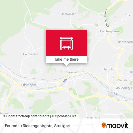 Карта Faurndau Riesengebirgstr.