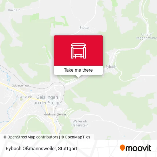 Карта Eybach Oßmannsweiler