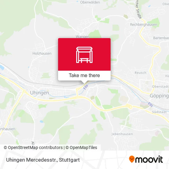 Карта Uhingen Mercedesstr.
