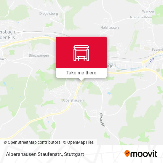 Карта Albershausen Staufenstr.