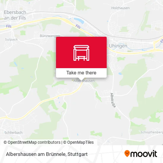 Карта Albershausen am Brünnele