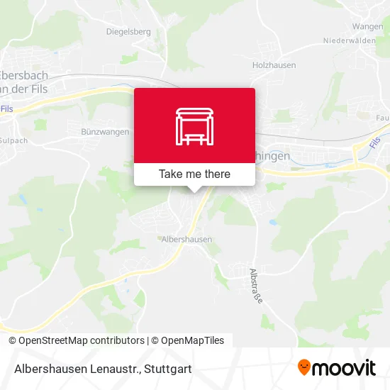 Карта Albershausen Lenaustr.