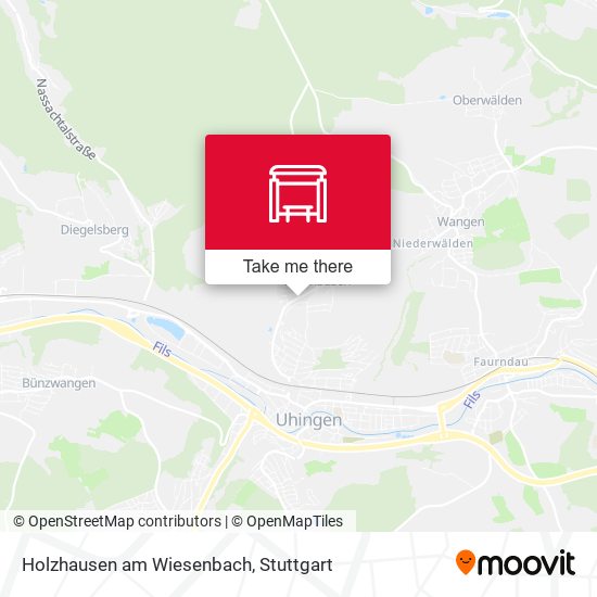 Holzhausen am Wiesenbach map
